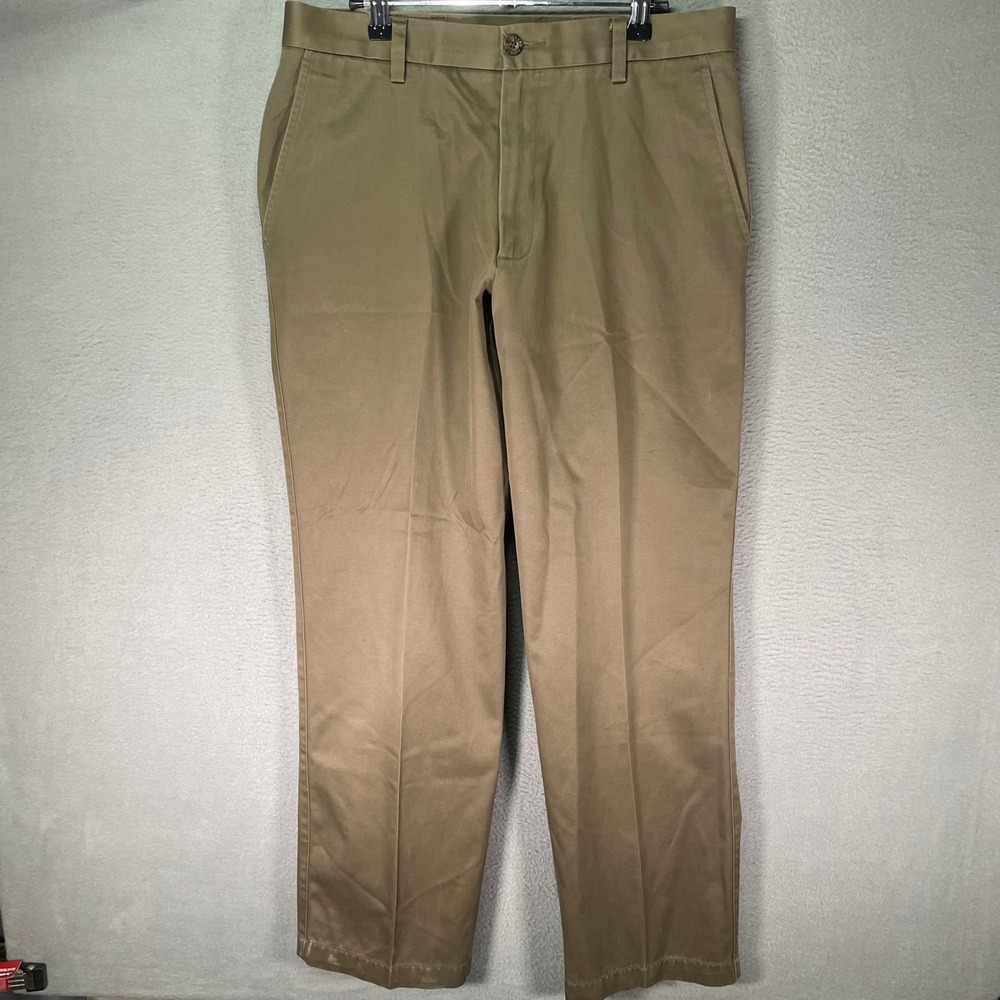 Dockers D2 Mens Chino‎ Pants 32x32 Khaki Straight Fit Cotton Casual